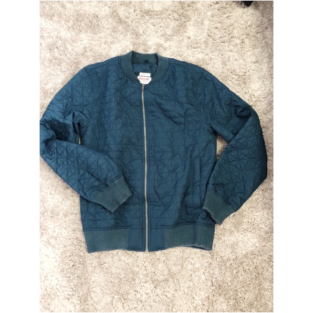Blue bomber jacket